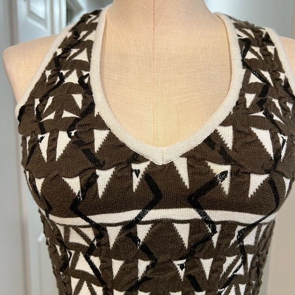 Faith Cnnexion Paris Textured Drop Waist Thick Stretchy Sleeveless Dress - Picture 3 of 13